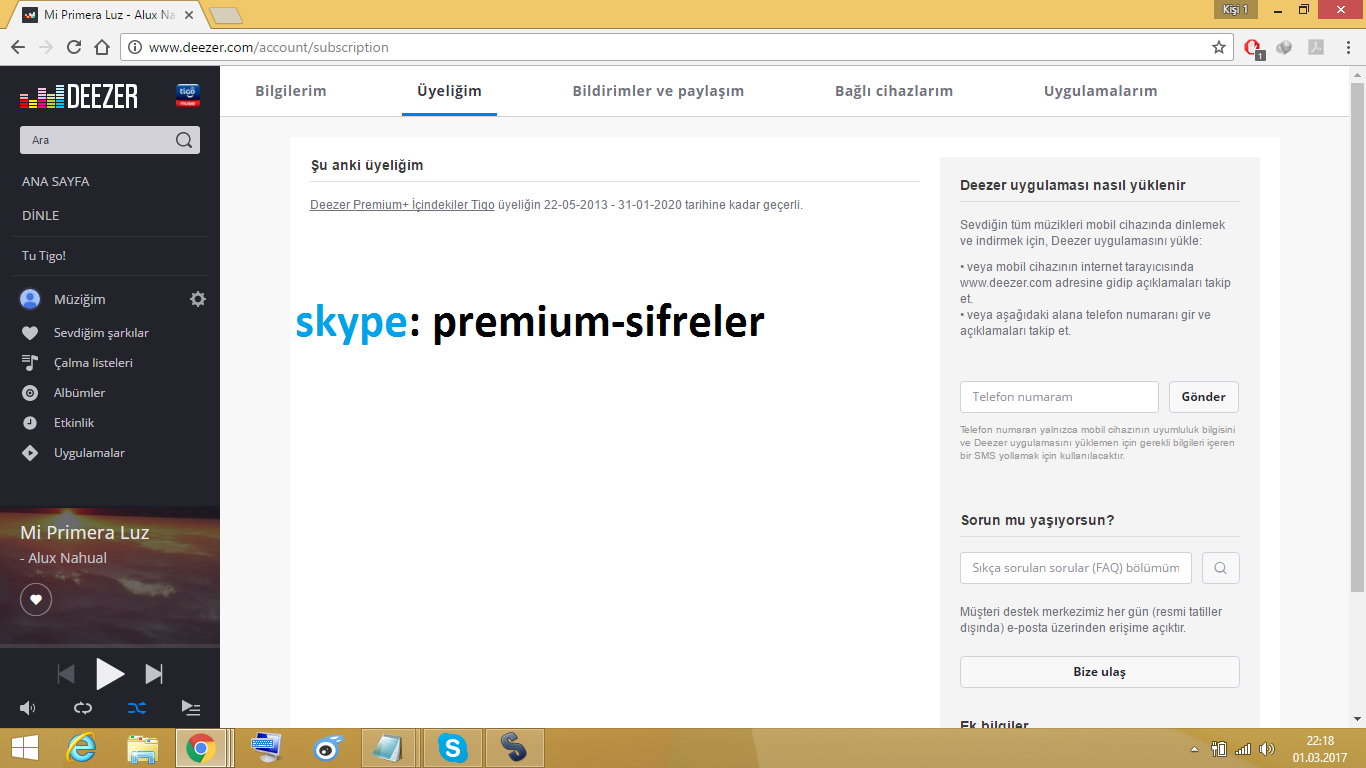 Deezer Config Deezer Config