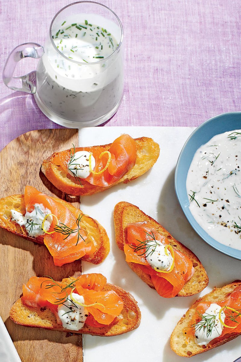 Cured Salmon with DillHorseradish Cream AppetizersRecipes