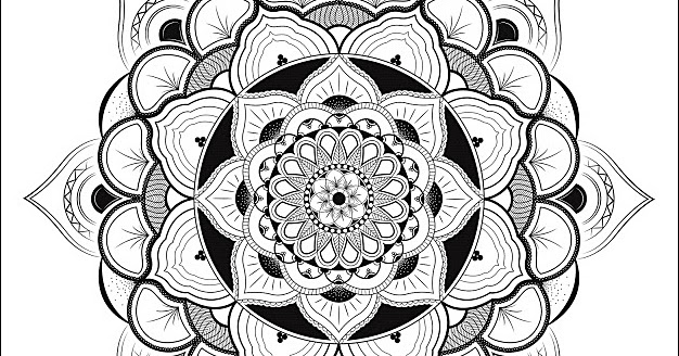 Malvorlagen Blatt Mandala Blatt