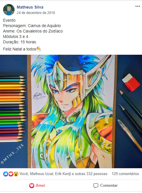 Eu Quero Desenhar - Quer Aprender a Desenhar e a colorir Animes? . .  INSCREVA-SE Curso Colorindo Fan Art ou Fan Art 2.0 . Aprenda a Desenhar e a  colorir seu personagem