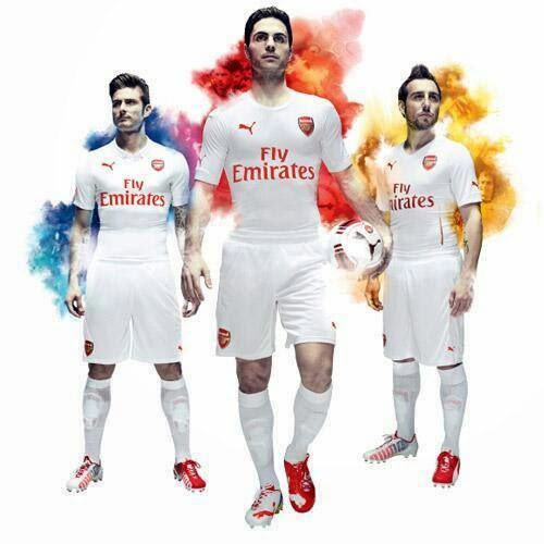 arsenal white away kit 2012