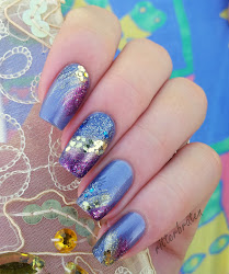 nails nail fan brush glitter random violet experiment das oriental arabic mani golden