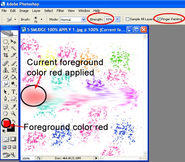 Learners Desk About Smudge Tool