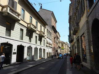 Milan's Via Montenapoleone, home of the original Armani store