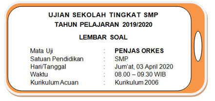 Soal Ujian Sekolah Online Penjas Smp Kurikulum 2006 Didno76 Com