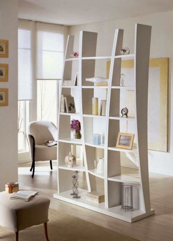 Here are some two-sided living room partition design with modern minimalist concept beautiful and beautiful to see the eyes. You can recognize it as your reference if you are invited to create a living room partition.
