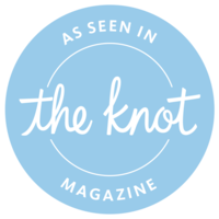Blue Circle As Seen On The Knot Magazine Award Button With 5 Star Ratings For 2021