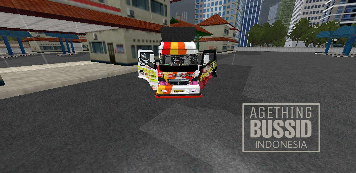 Download Mod Bussid Truk Canter Full Strobo Menyala Agething BUSSID