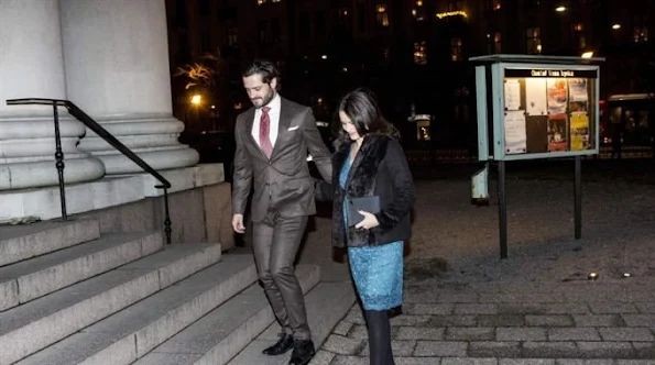 Prince Carl Philip of Sweden and Princess Sofia of Sweden attended the concert of “Christmas in Vasastan” at the Gustaf Vasa Church