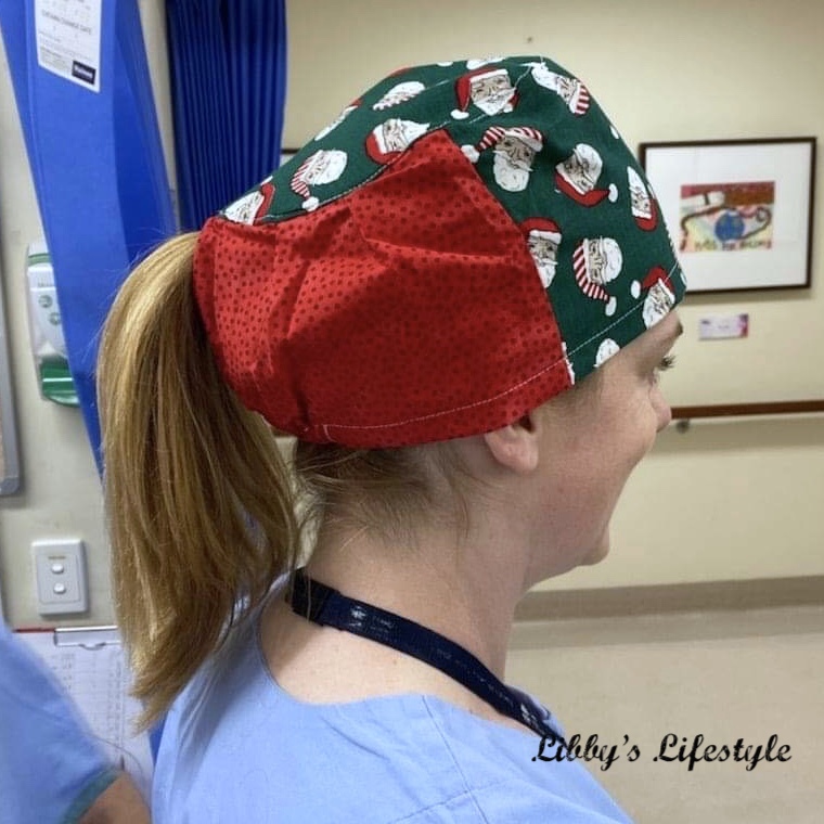 Scrub cap tutorial Make a scrub cap from a 6 inch width of fabric