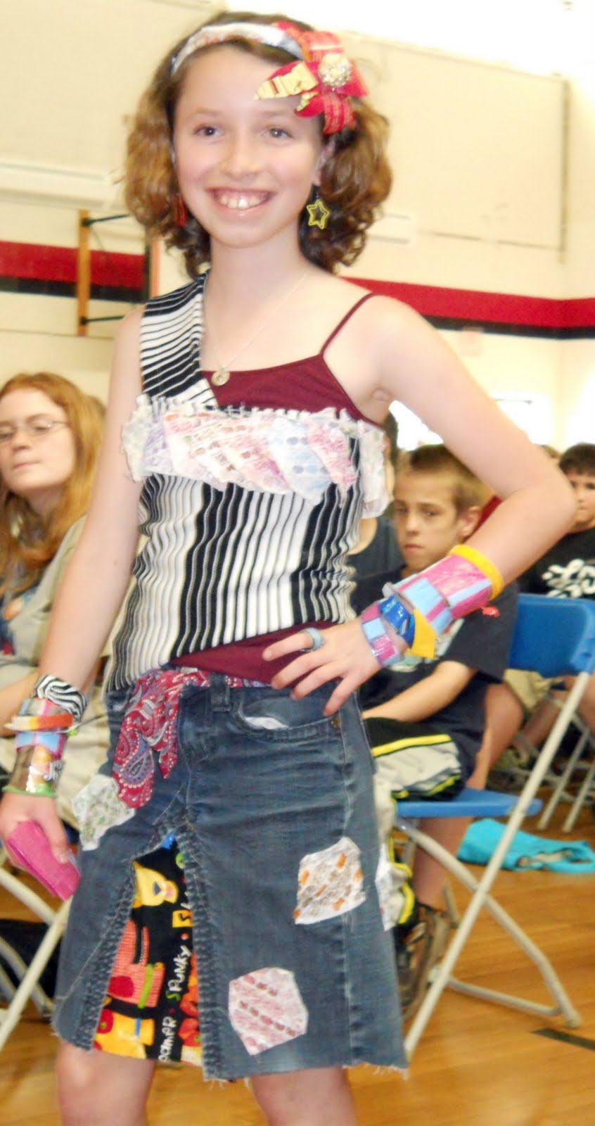 ELP at Great Brook School: GBS Recycled Fashion Show a Hit!