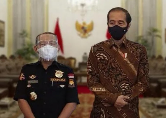 Ketum Senkom Mitra Polri Diterima Presiden Jokowi di Istana Negara