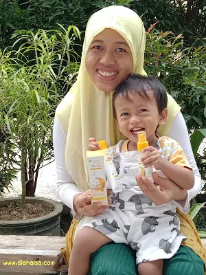 Reveiw Baby Calming Tummy Oil Mama's Choice
