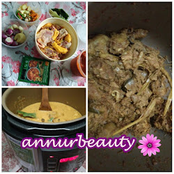rendang ayam pencen cooker pressure resepi penyediaan