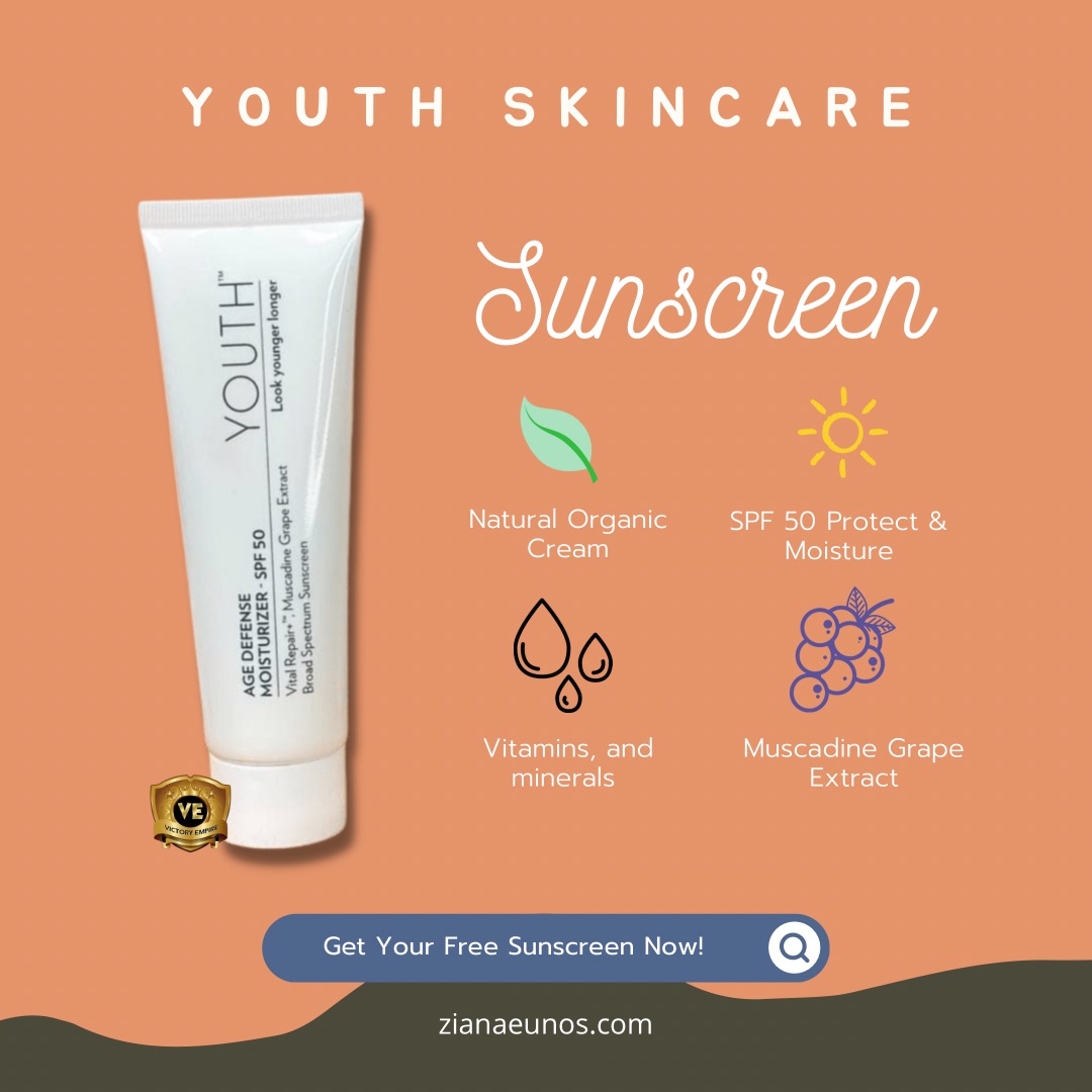 Sunscreen Youth Age Defense Moisturizer SPF 50