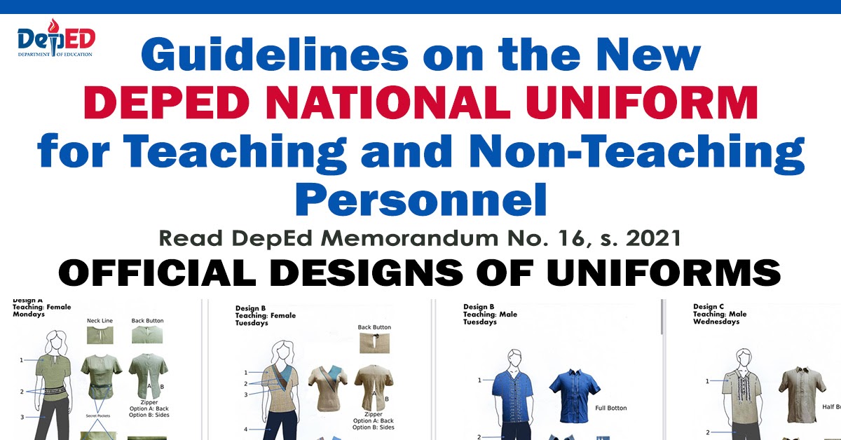 Guidelines on the New DepEd National Uniform for Teaching and Non