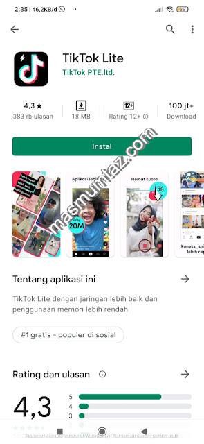 cara mendapatkan uang di tiktok lite