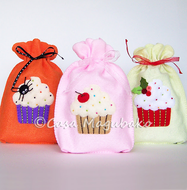Cupcake Treat Bag Tutorial by casamagubako.com