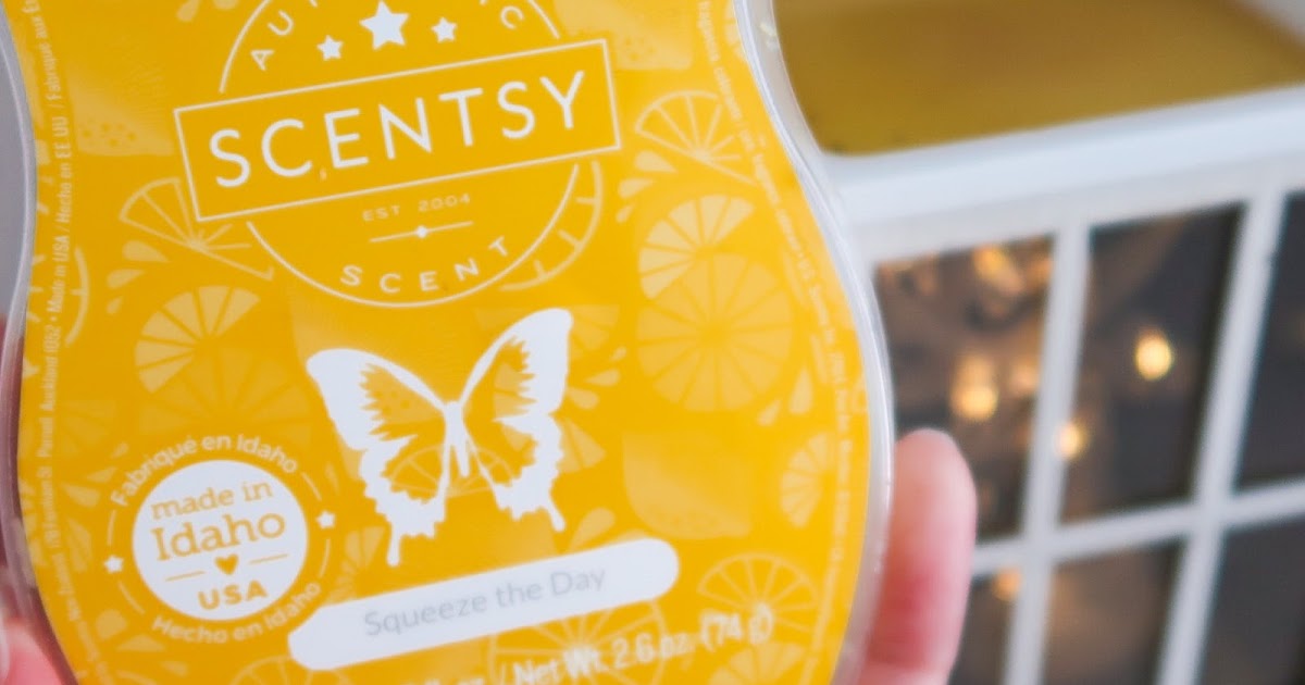 Review Scentsy Squeeze The Day Wax Melt { hazearella