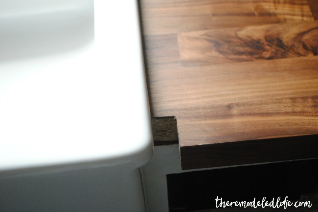 The Remodeled Life Installing Ikea Butcher Block Counters