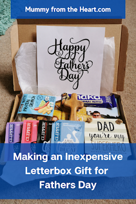 Easy ideas for making an inexpensive letterbox gift for Fathers Day