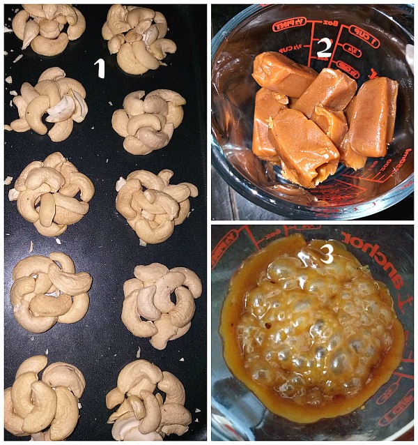 how to make homemade caramel cashew clusters