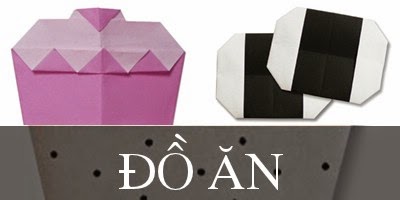 Gấp giấy Origami hình Đồ Ăn
