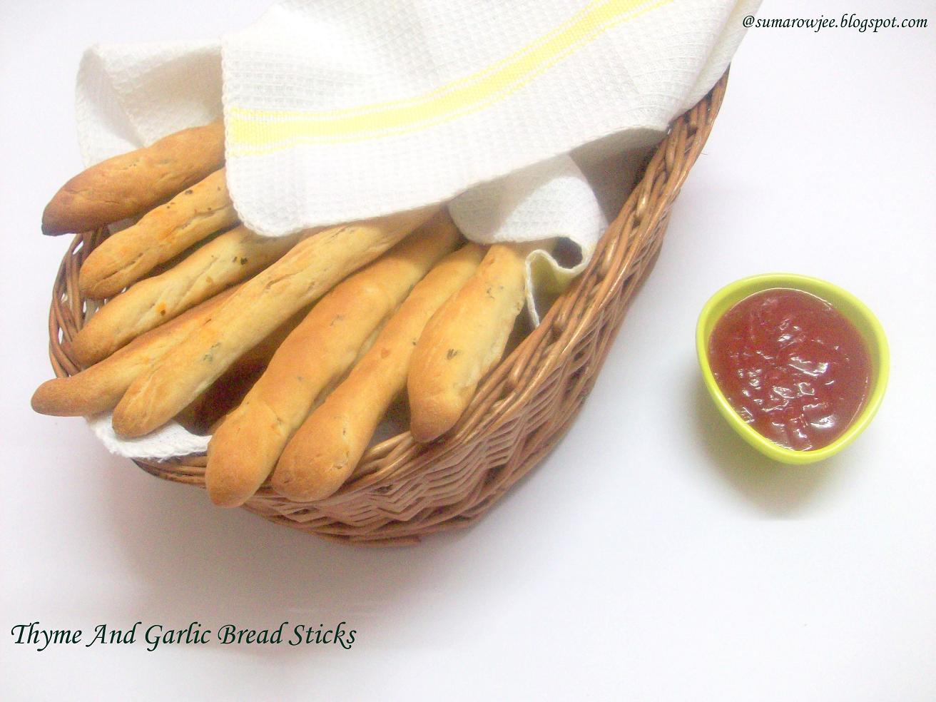 Cakes & More Thyme And Garlic Bread Sticks
