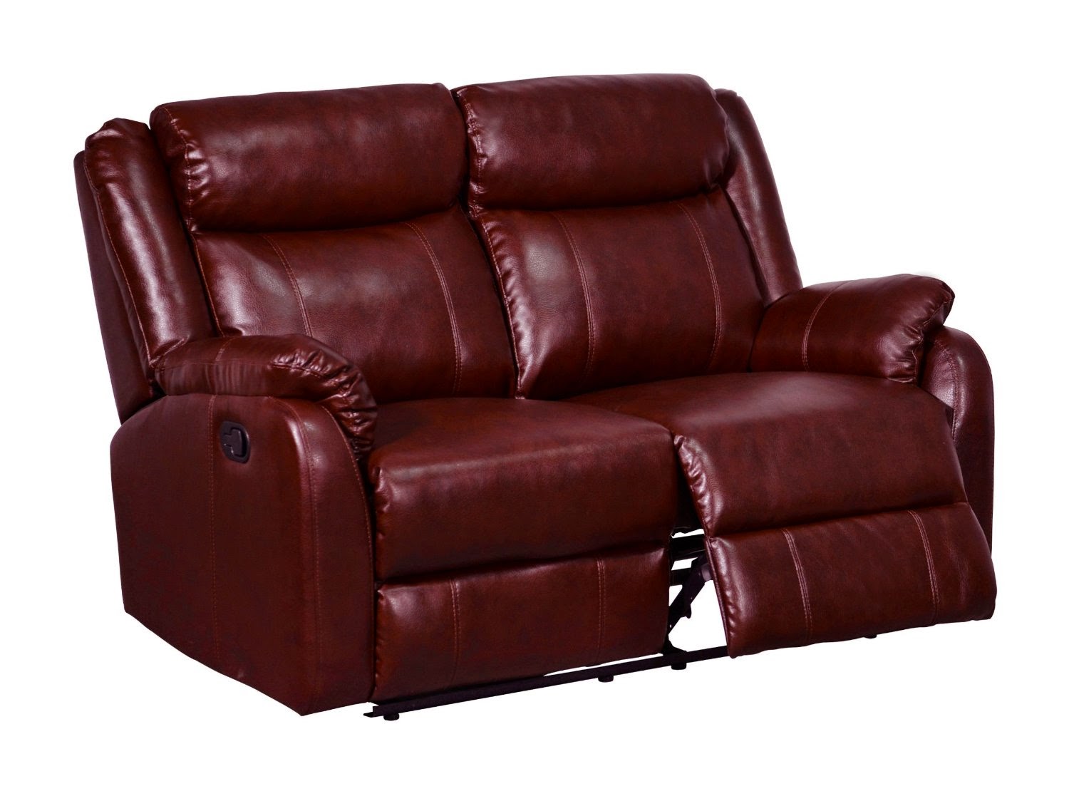 Reclining Sofa Loveseat And Chair Sets: Revolution Burgundy Leather