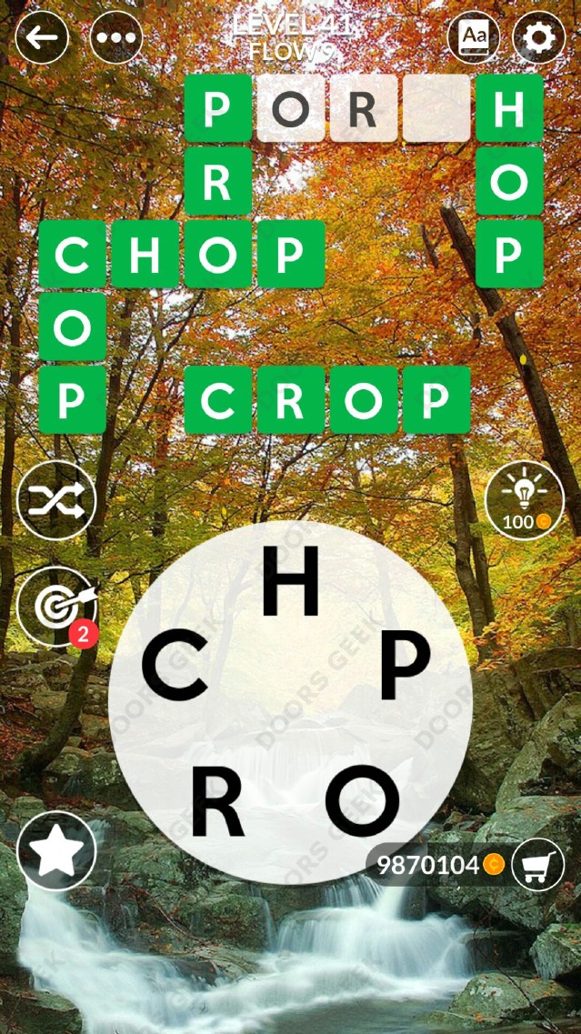 Wordscapes Level 41 Answers ~ Doors Geek