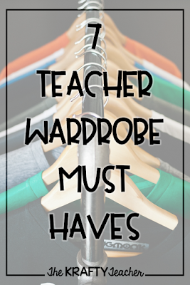 teacher wardrobe essentials pin image