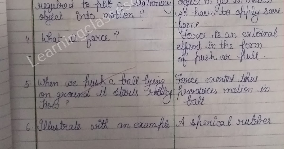 Science Lesson Plan for Skill of Probing Question on Force Topic ...