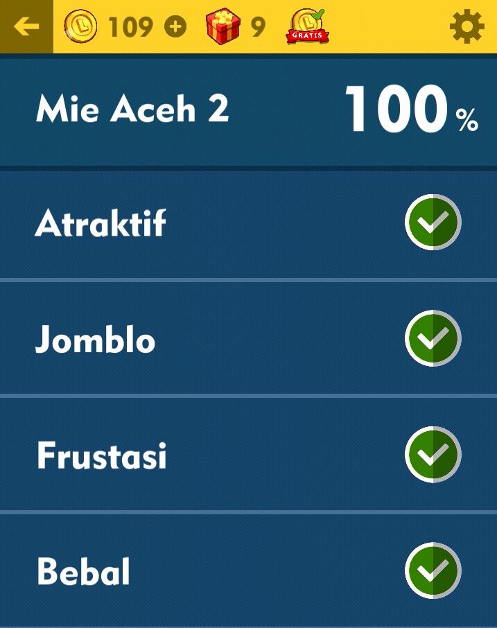 Kunci Jawaban Game WIB TTS Cak Lontong Level Mie Aceh 2