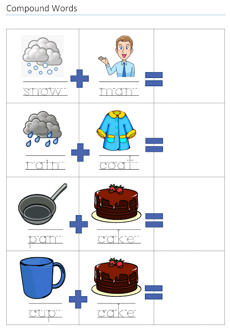 Compound Words Worksheets for kids