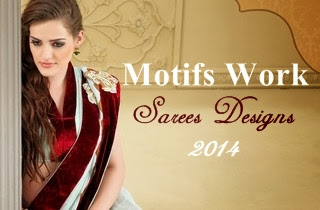 Motifs Work Sarees Designs 