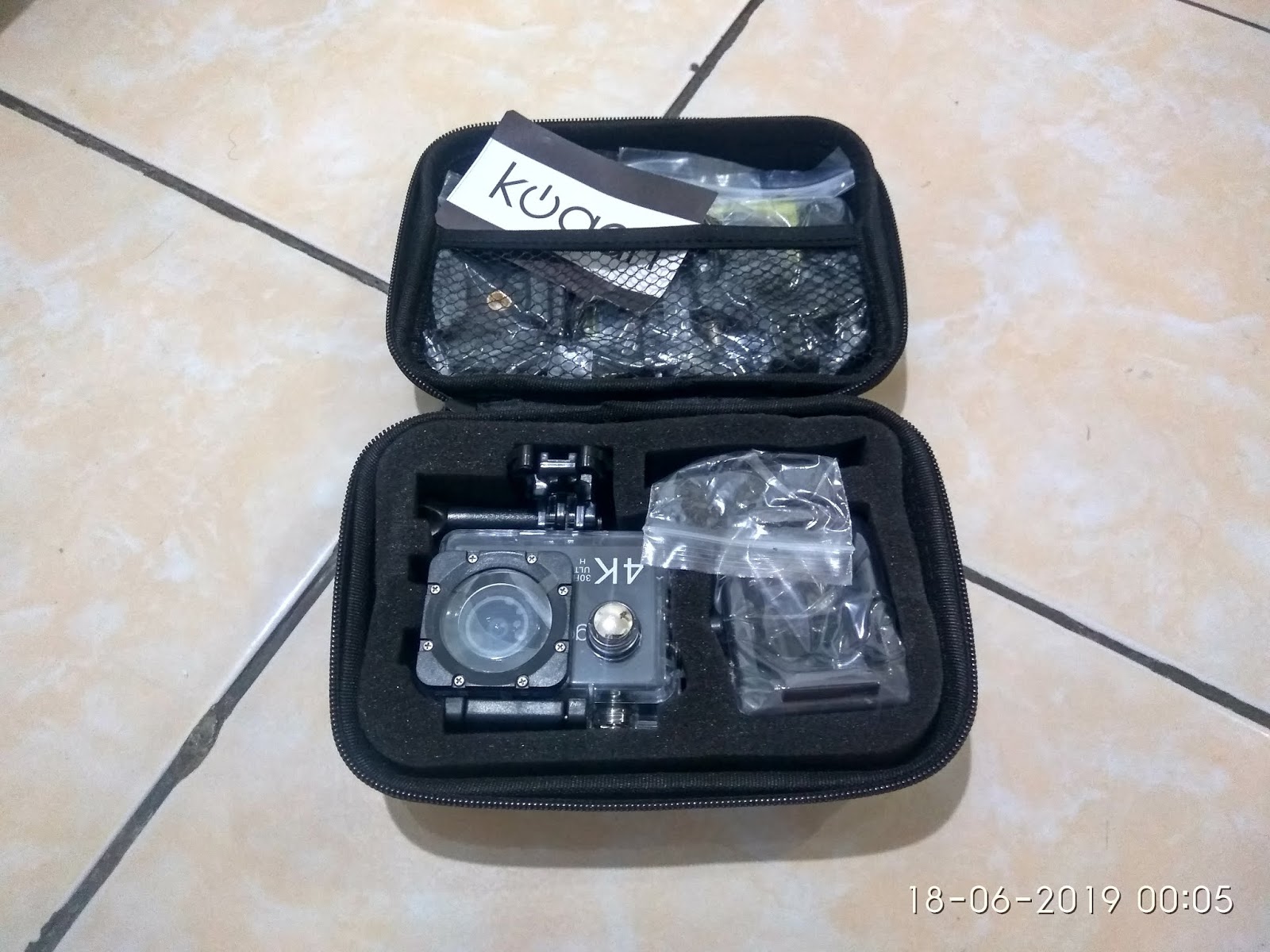 Blog AgustianRA Review Action Camera KOGAN 4K UltraHD WiFi 100 ASLI