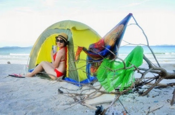 Trải nghiệm tuyệt vời với cắm trại trên bãi biển Lý Sơn 