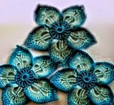 20 patrones de flores crochet y dos agujas