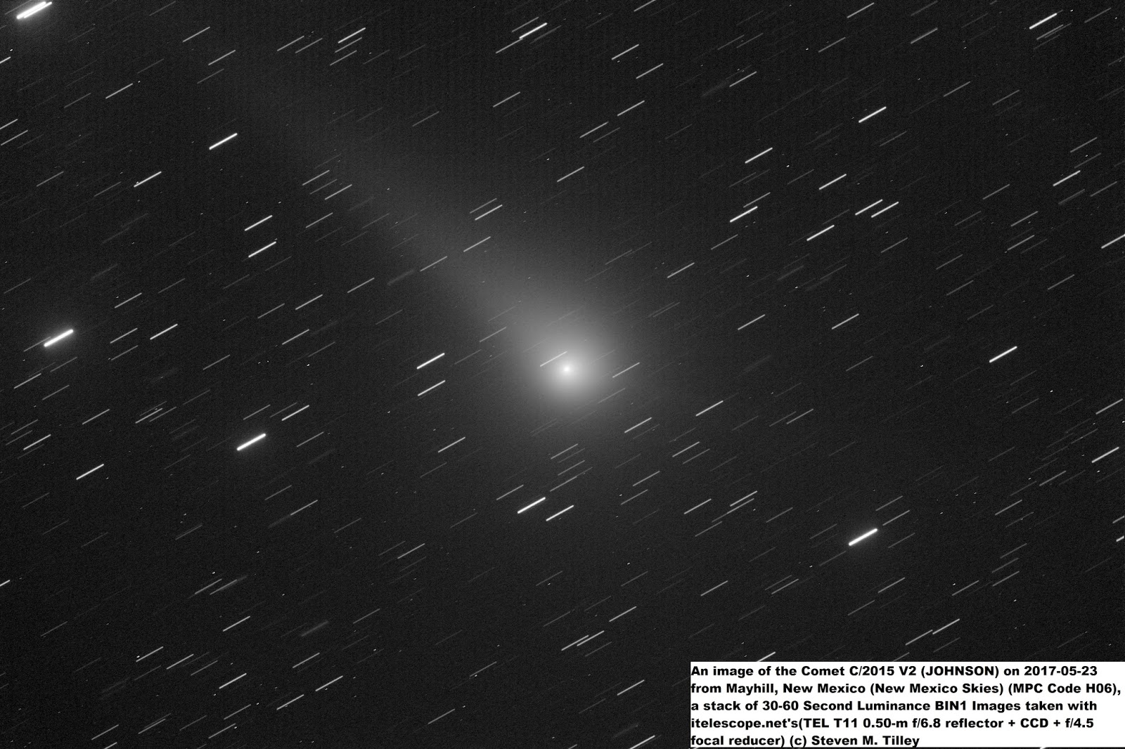Lagniappe Observing: Comet C/2015 V2 (JOHNSON) Look at You NOW.....