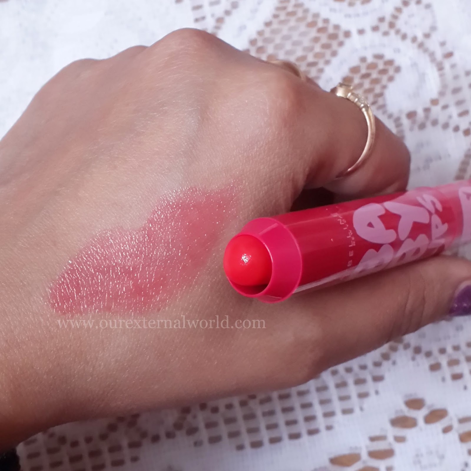 Maybelline Baby Lips Candy Wow Cherry Review, Swatches