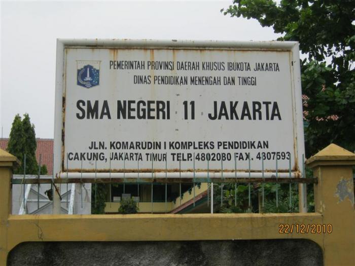 Alamat SMA Negeri 11 Jakarta Timur Alamat Sekolah Lengkap