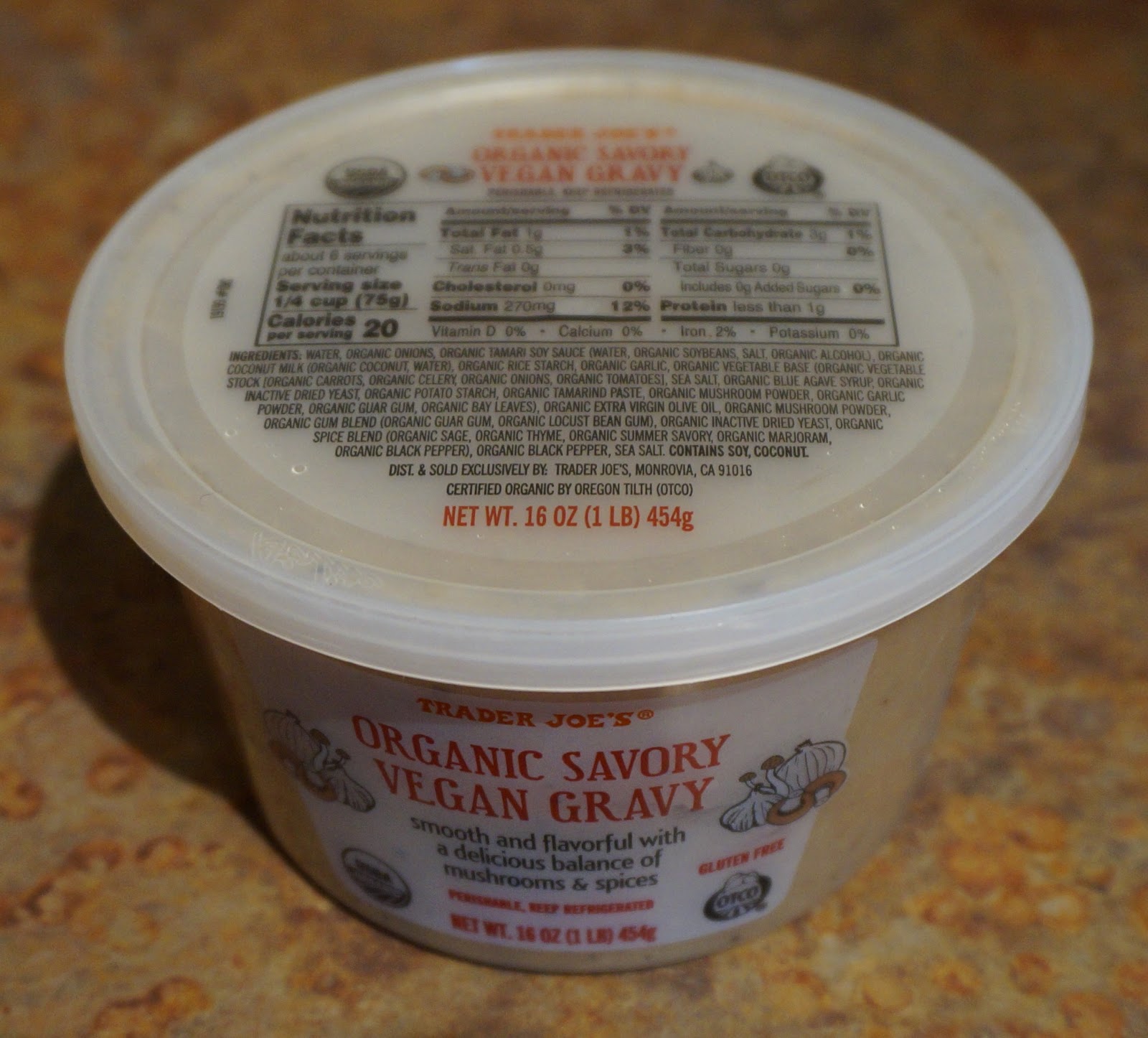 Exploring Trader Joe's Trader Joe's Organic Savory Vegan Gravy