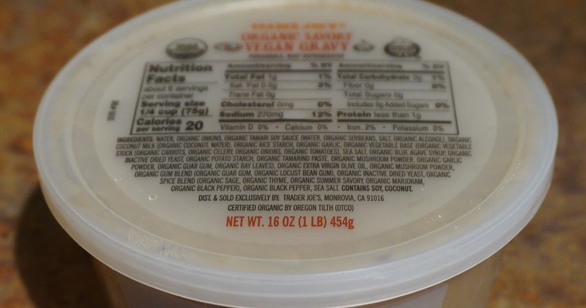 Exploring Trader Joe's Trader Joe's Organic Savory Vegan Gravy