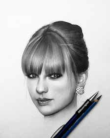 01-Taylor-Swift-dhruvmignon-Celebrity-Miniature-Black-and-White-Pencil-Portraits-www-designstack-co