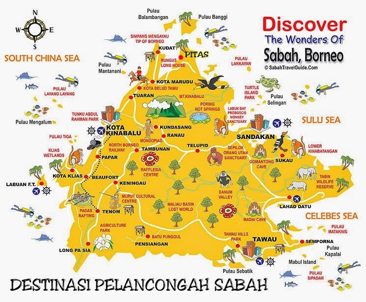 Tempat Menarik di Sabah. 