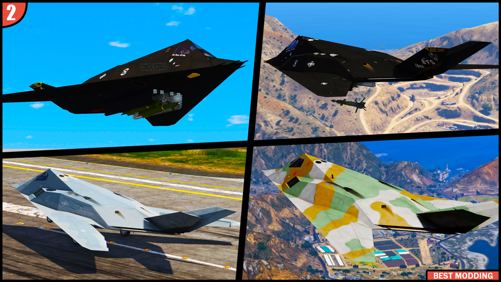 Top 3 GTA V Best Military JET [Add On] Best Modding Vehicles