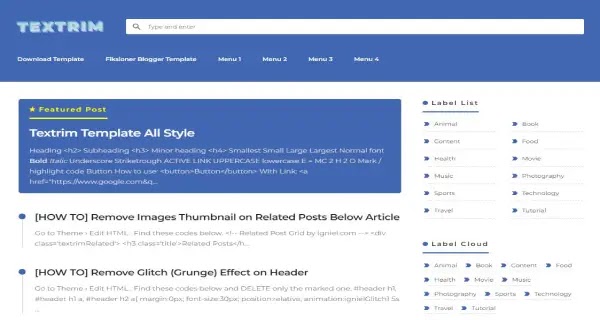 download template blog responsive gratis download template blog seo friendly terbaik
