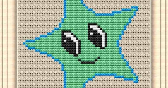 Star 3 Free and easy printable cross stitch pattern Free cross Pattern stitch cross star patterns autumn stitching