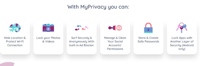 تطبيق MyPrivacy للحفاظ على خصوصيتك بشكل أمن جدا Myprivacy