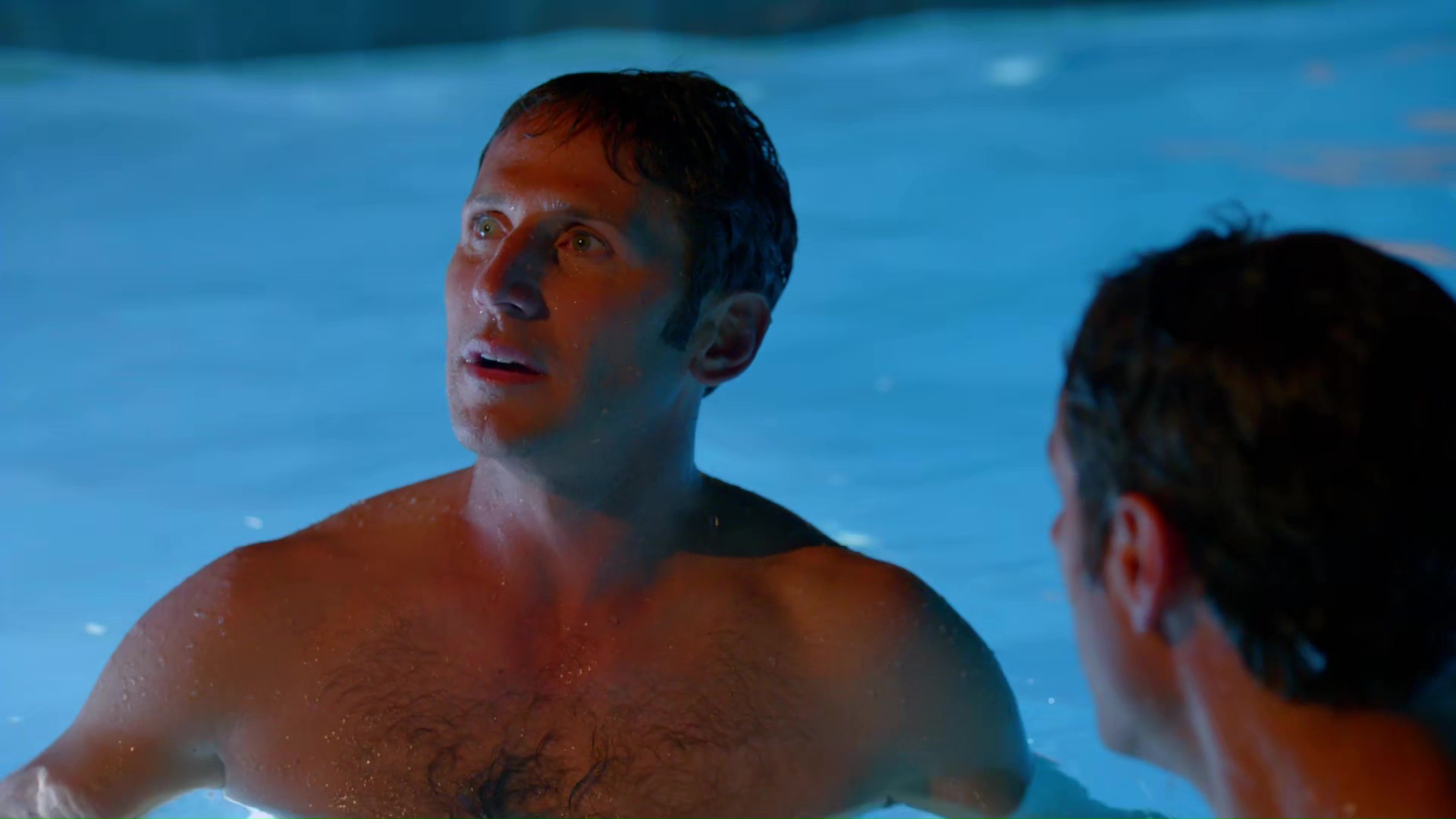 Mark Feuerstein and Paulo Costanzo shirtless in Royal Pains 6-07 "Elec...